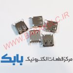 جک مادگی USB پایه صاف بلند