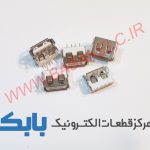 جک مادگی USB کوتاه پایه خم