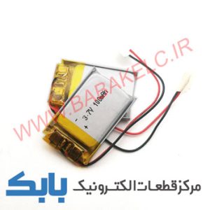 باتری لیتیوم پلیمر 3.7 ولت 100mAh