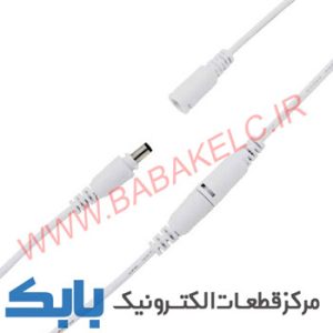 فیش آداپتور نر و مادگی سیم دار قفلی